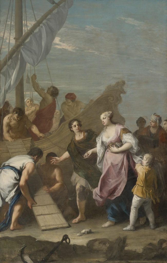 Η αποβίβαση της Ελένης της Τροίας του Γιάκοπο Αμιγκόνι [Jacopo Amigoni].
