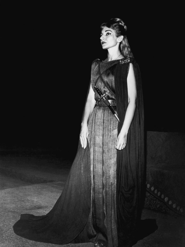 The world-renowned Greek soprano Maria Callas (1923-1977) – Ancient Theatre of Epidaurus, Norma, 1960