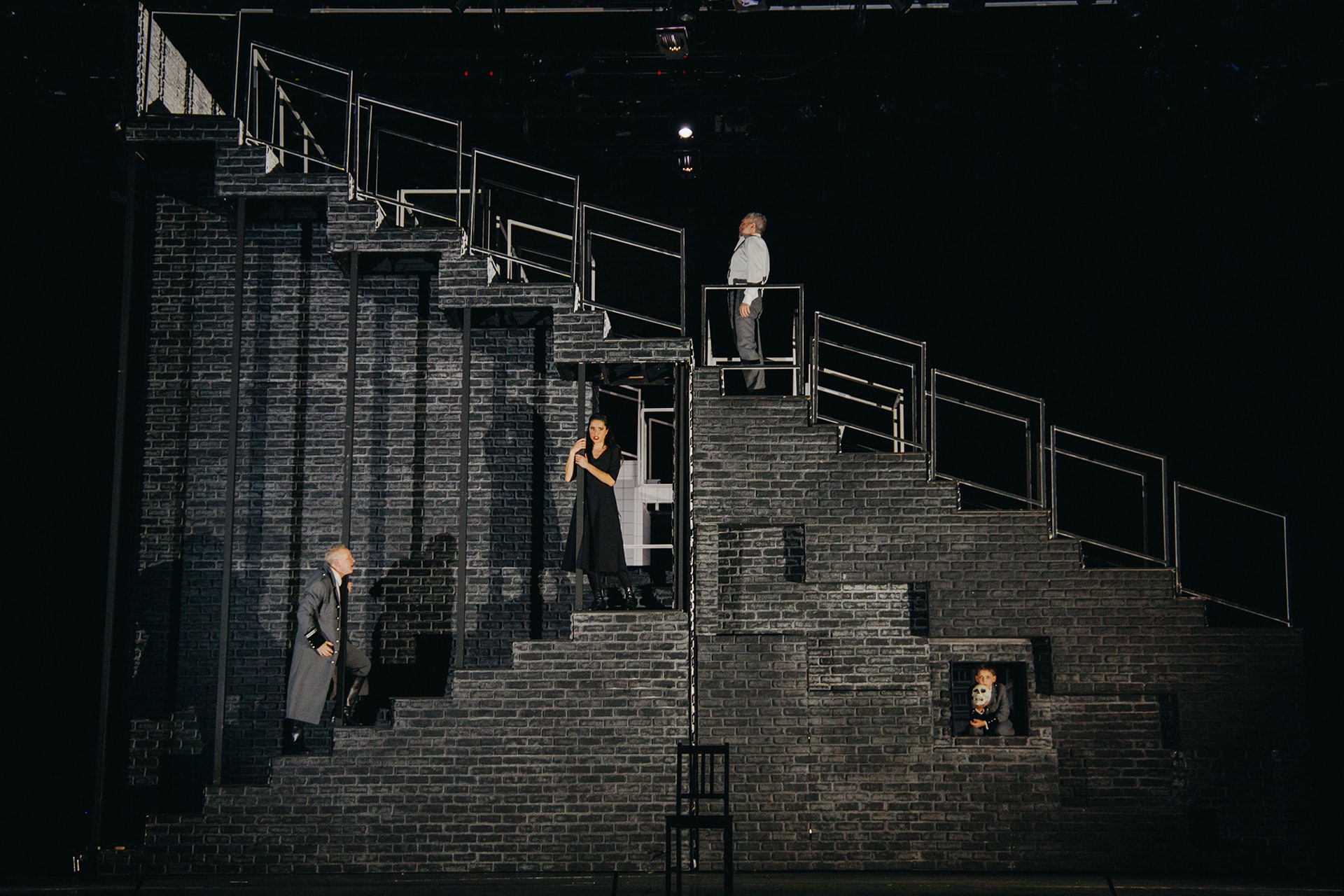 Highlights from the Greek National Opera production of the opera Wozzeck of Alban Berg in musical direction of Vassilis Christopoulos and stage direction of Olivier Py, Stravros Niarchos Hall, 2020