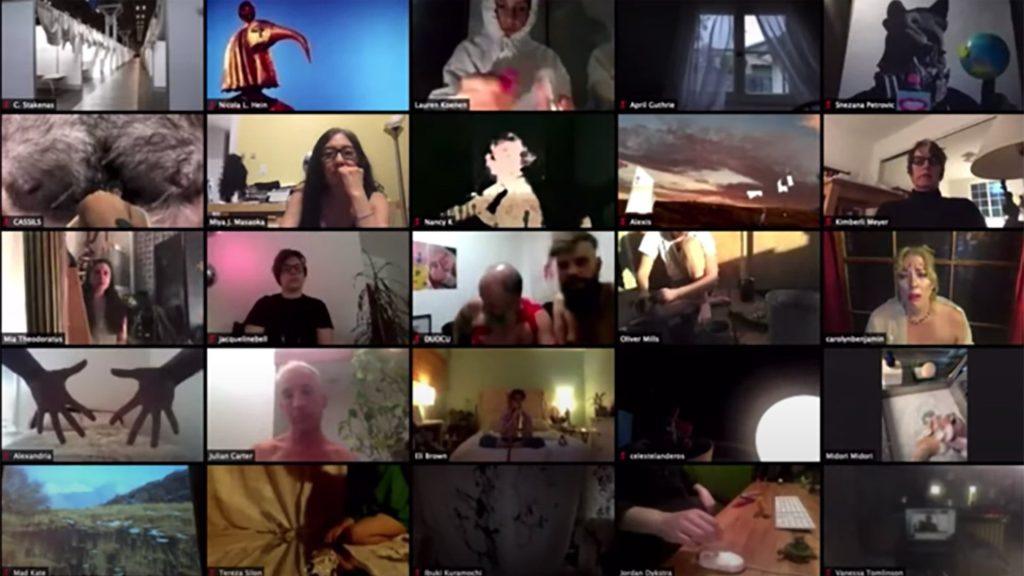 In April 2020 in response to an open invitation by Opera Povera, Pauline Oliveros' Lunar Opera took the form of an online live performance with over 250 participants and a total duration of 6 hours