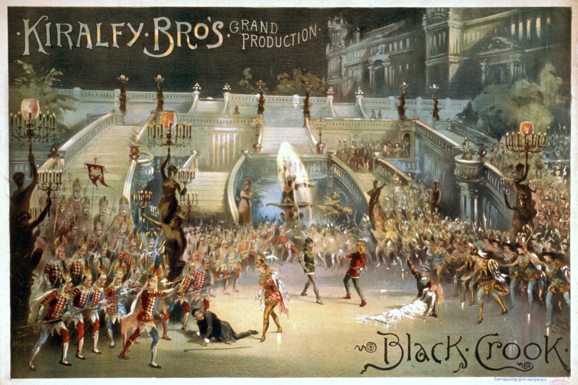 Poster for the famous musical The Black Crook